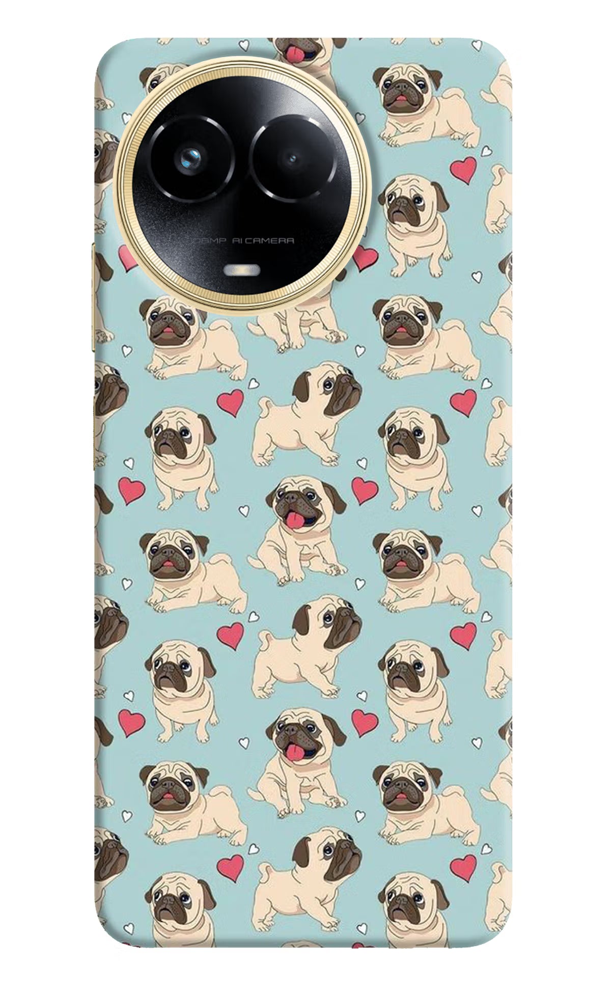 Pug Dog Realme 11 5G/11X 5G/C67 Hard Case Back Cover by Casekaro