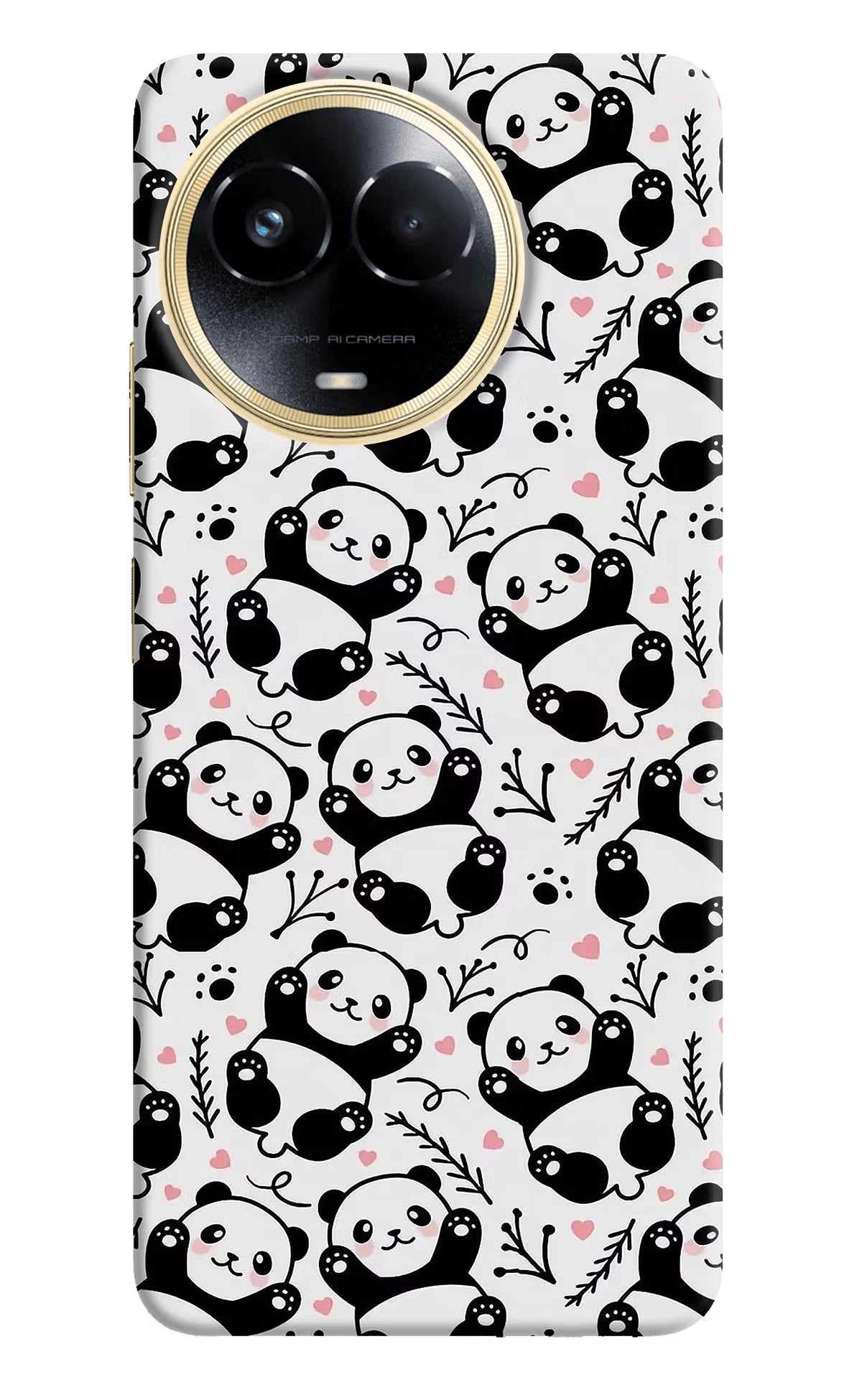 Cute Panda Realme 11 5G/11X 5G/C67 Hard Case Back Cover by Casekaro