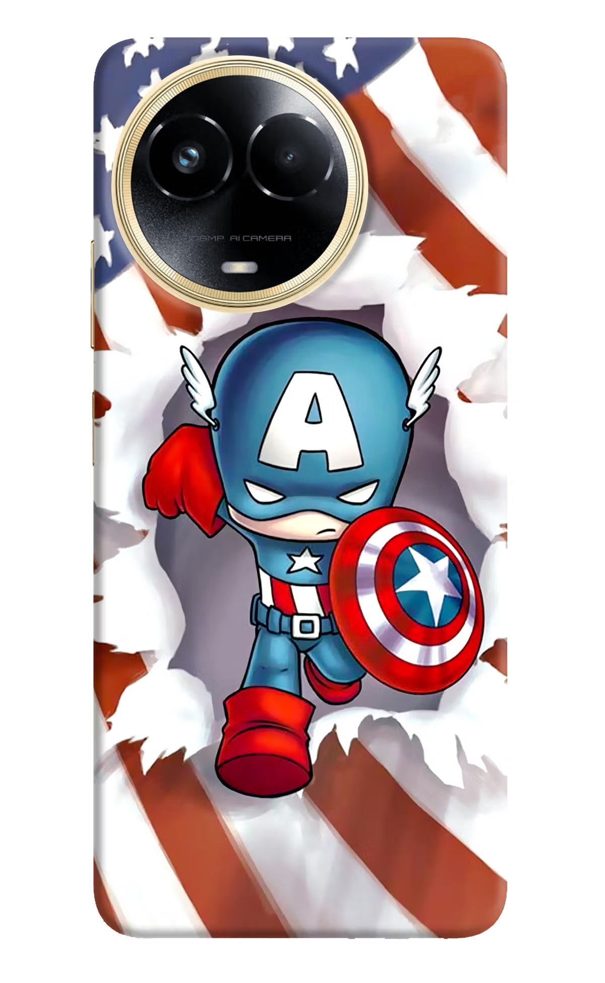 Captain America Realme 11 5G/11X 5G/C67 Hard Case Back Cover by Casekaro