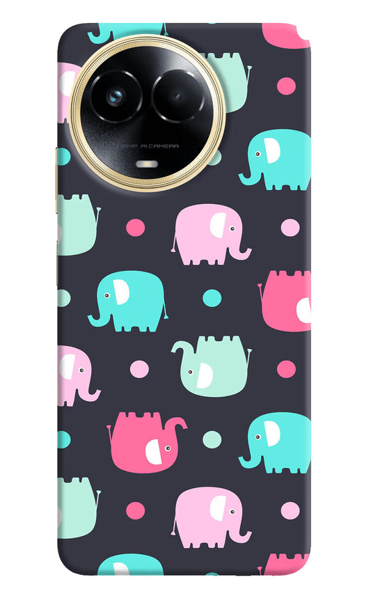 Elephants Realme 11 5G/11X 5G/C67 Hard Case Back Cover by Casekaro