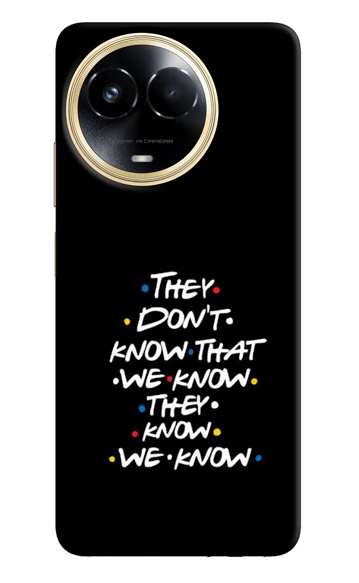 FRIENDS Dialogue Realme 11 5G/11X 5G/C67 Hard Case Back Cover by Casekaro