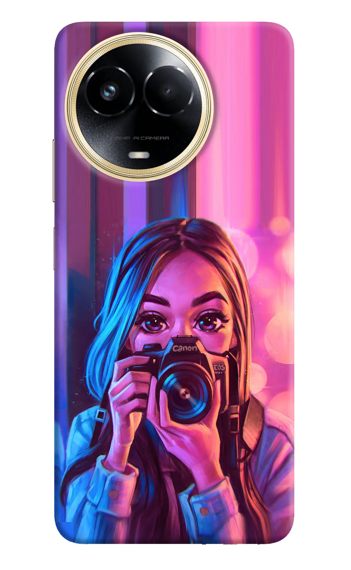 Girl Photographer Realme 11 5G/11X 5G/C67 Hard Case Back Cover by Casekaro