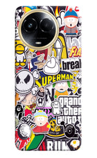 Sticker Bomb Realme 11 5G/11X 5G/C67 Hard Case Back Cover by Casekaro