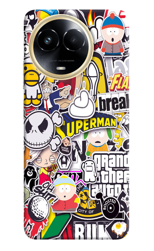 Sticker Bomb Realme 11 5G/11X 5G/C67 Hard Case Back Cover by Casekaro