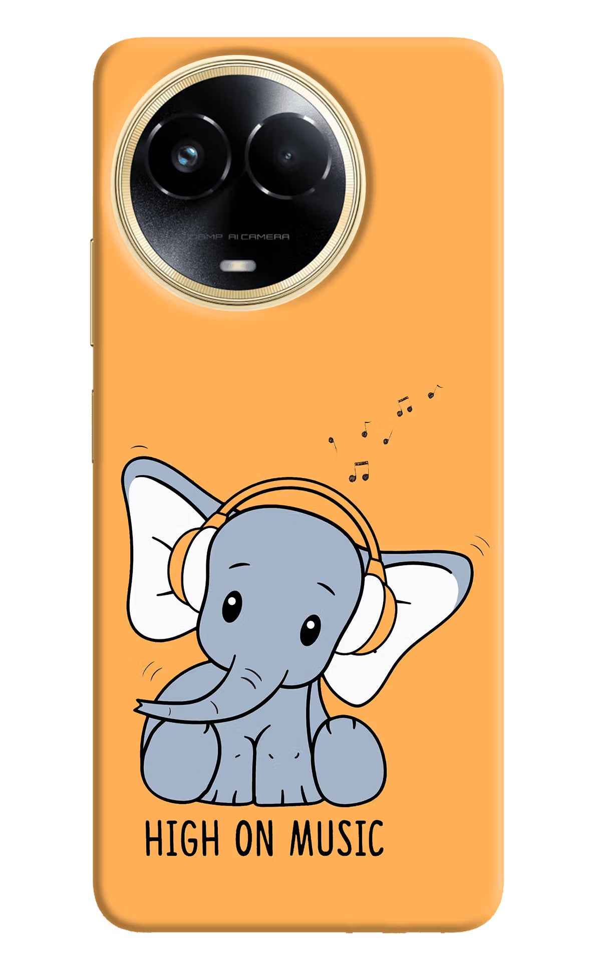 High On Music Realme 11 5G/11X 5G/C67 Hard Case Back Cover by Casekaro