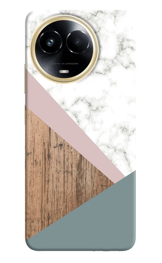 Marble wood Abstract Realme 11 5G/11X 5G/C67 Hard Case Back Cover by Casekaro