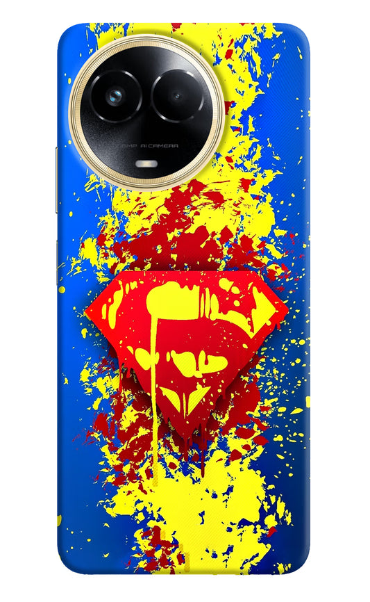Superman logo Realme 11 5G/11X 5G/C67 Hard Case Back Cover by Casekaro