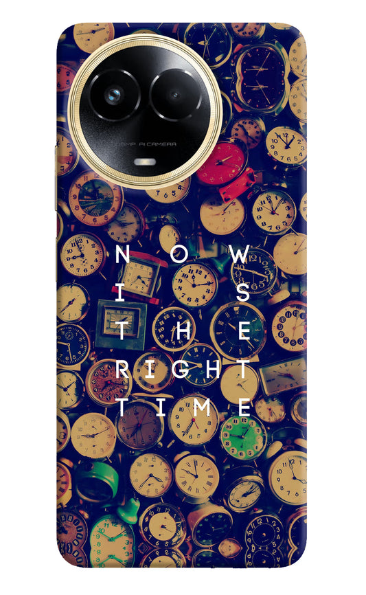Now is the Right Time Quote Realme 11 5G/11X 5G/C67 Hard Case Back Cover by Casekaro