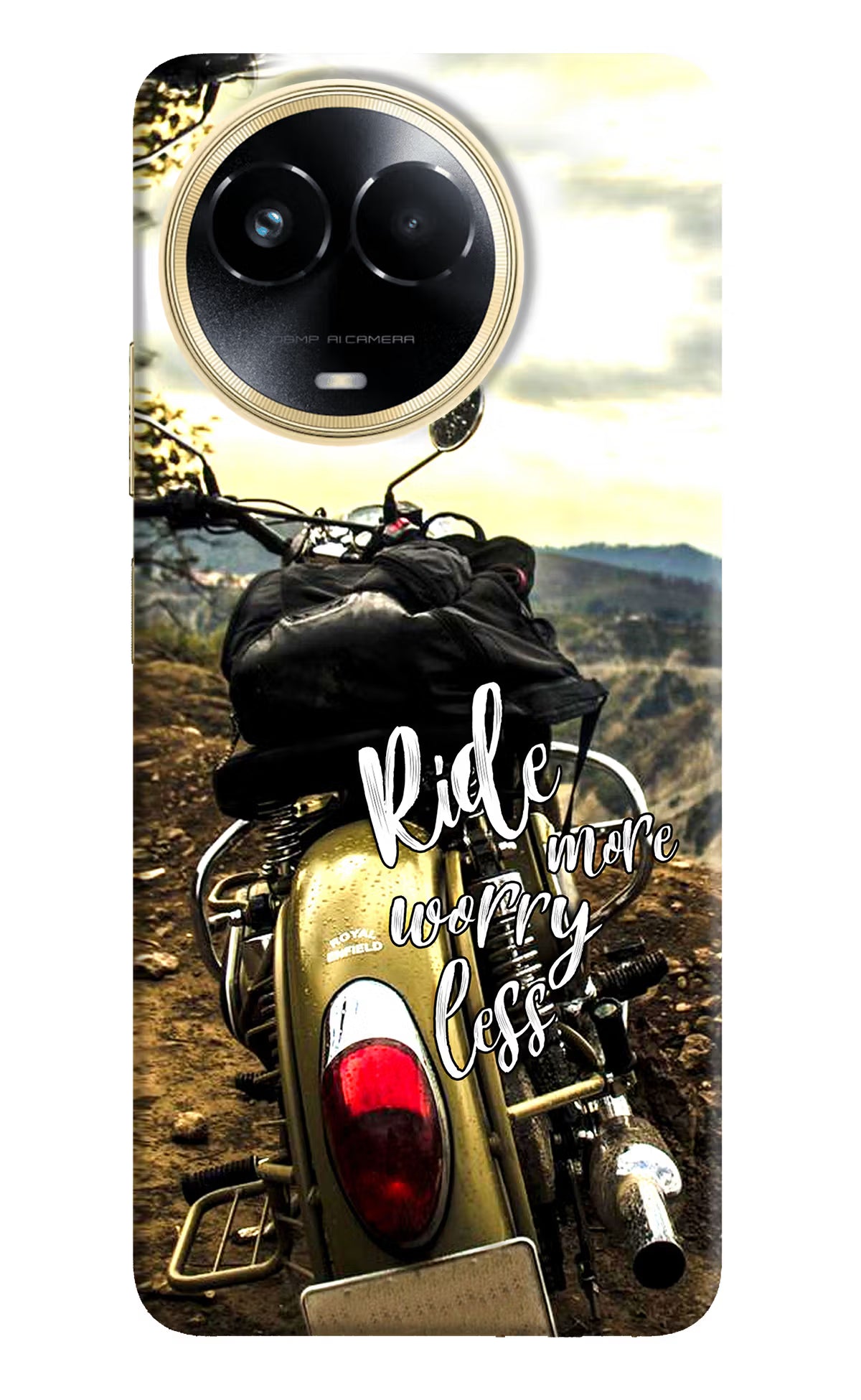 Ride More Worry Less Realme 11 5G/11X 5G/C67 Hard Case Back Cover by Casekaro