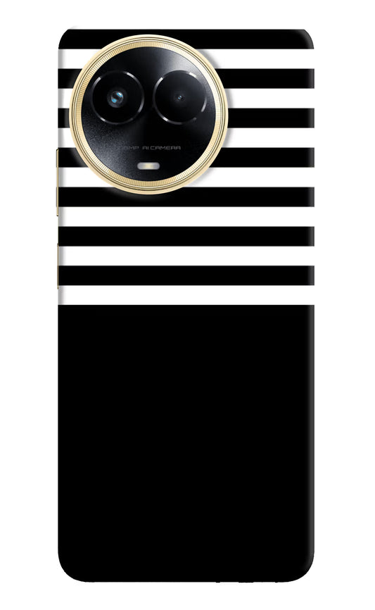 Black and White Print Realme 11 5G/11X 5G/C67 Hard Case Back Cover by Casekaro