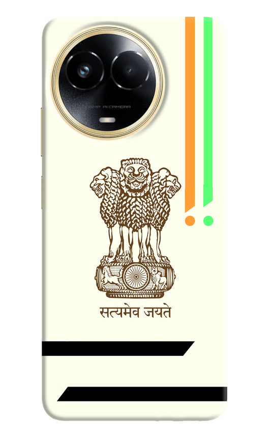 Satyamev Jayate Brown Logo Realme 11 5G/11X 5G/C67 Hard Case Back Cover by Casekaro