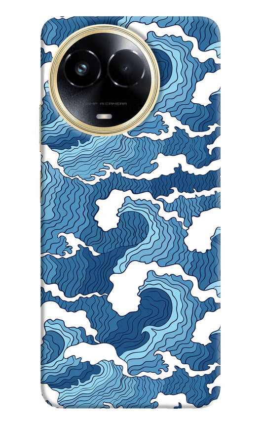Blue Waves Realme 11 5G/11X 5G/C67 Hard Case Back Cover by Casekaro
