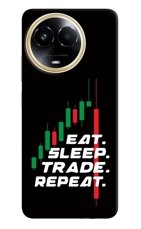 Eat Sleep Trade Repeat Realme 11 5G/11X 5G/C67 Hard Case Back Cover by Casekaro