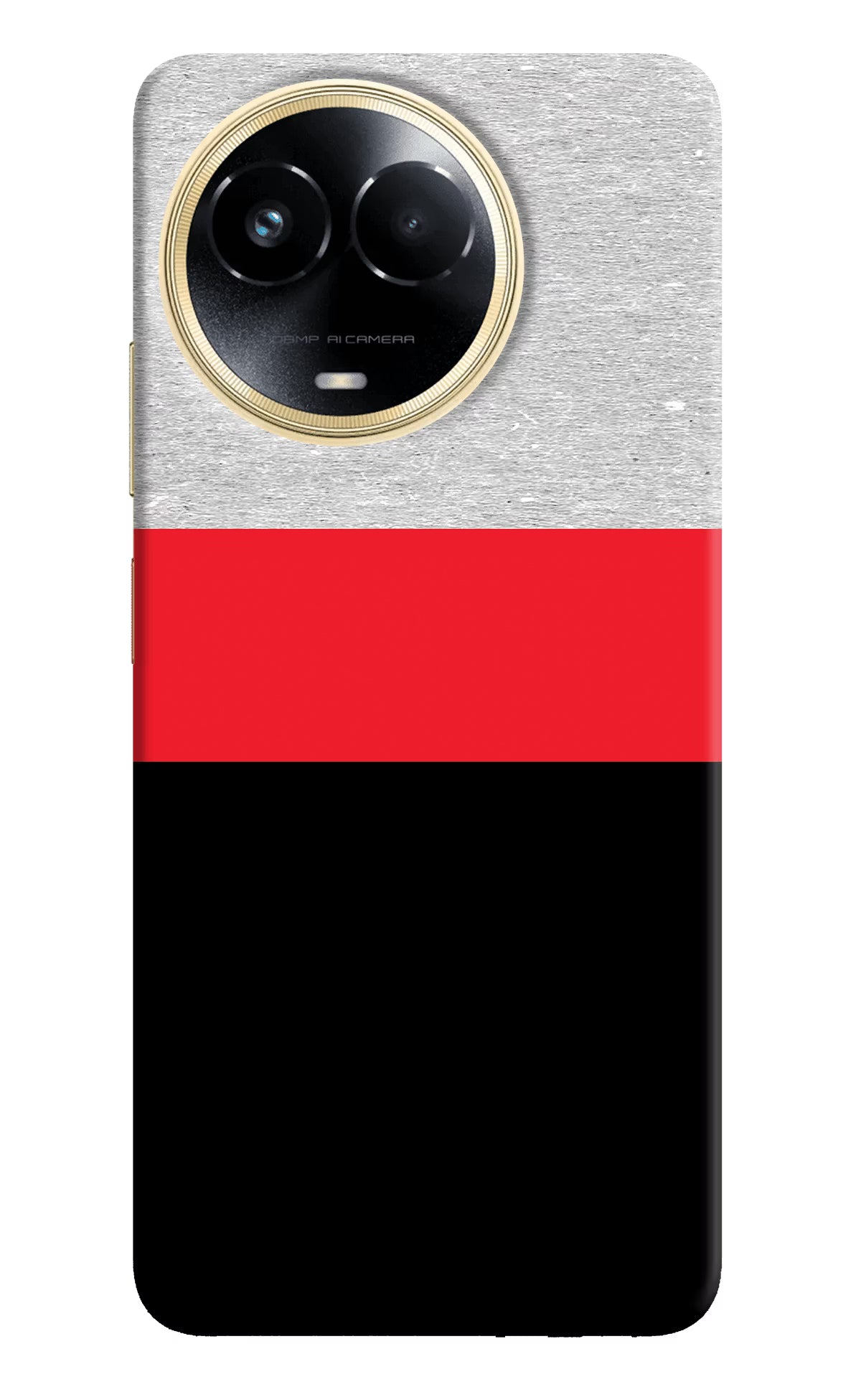 Tri Color Pattern Realme 11 5G/11X 5G/C67 Hard Case Back Cover by Casekaro
