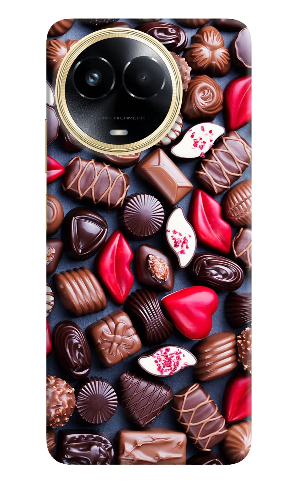 Chocolates Realme 11 5G/11X 5G/C67 Hard Case Back Cover by Casekaro