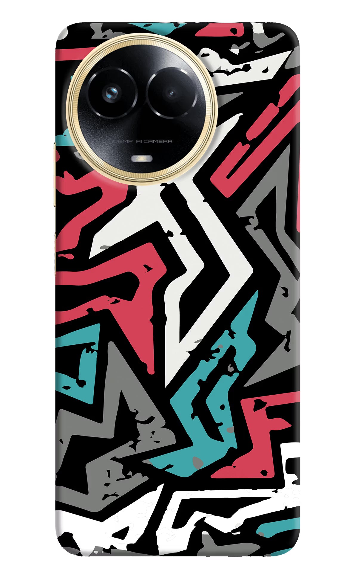 Geometric Graffiti Realme 11 5G/11X 5G/C67 Hard Case Back Cover by Casekaro