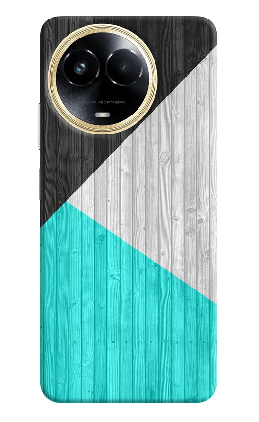 Wooden Abstract Realme 11 5G/11X 5G/C67 Hard Case Back Cover by Casekaro