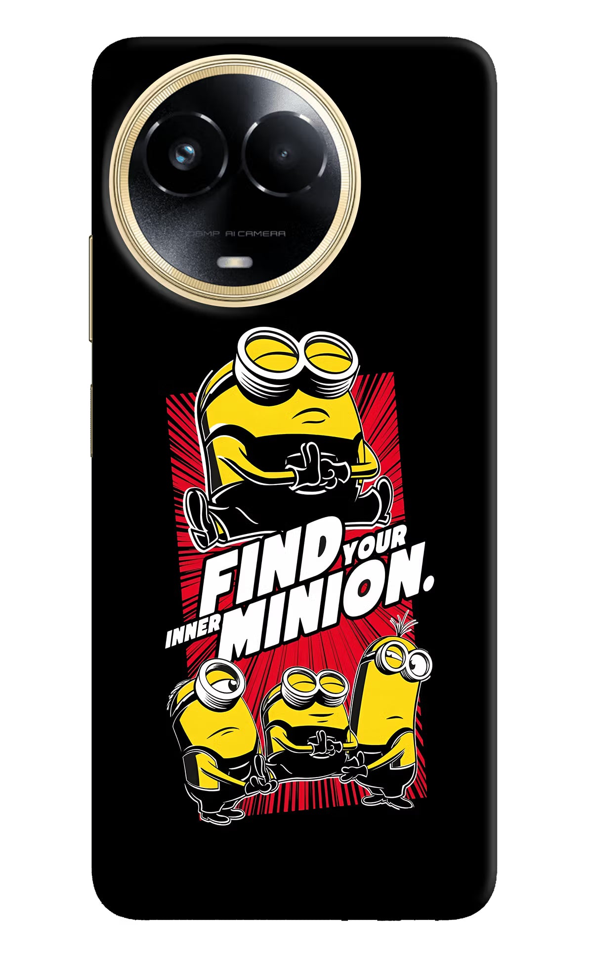 Find your inner Minion Realme 11 5G/11X 5G/C67 Hard Case Back Cover by Casekaro
