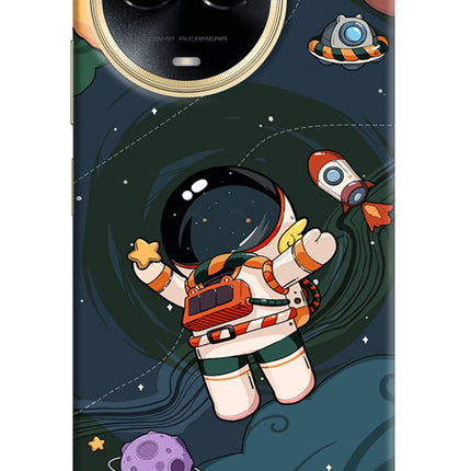 Cartoon Astronaut Realme 11 5G/11X 5G/C67 Hard Case Back Cover by Casekaro