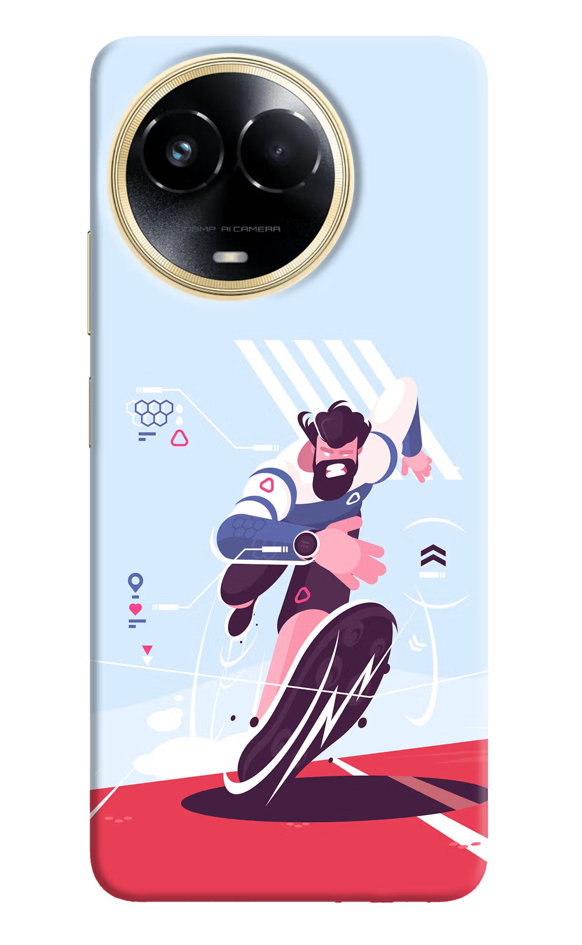 Run Pro Realme 11 5G/11X 5G/C67 Hard Case Back Cover by Casekaro