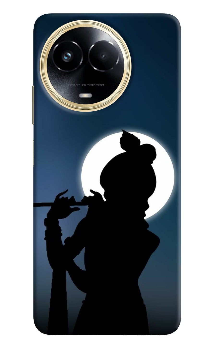 Shri Krishna Silhouette Realme 11 5G/11X 5G/C67 Back Cover, Hard case