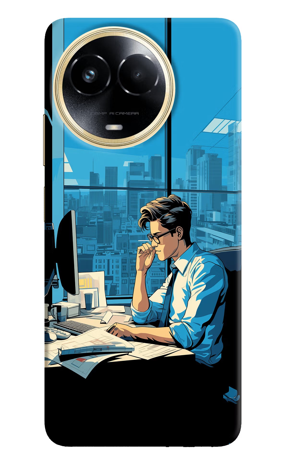 Focused Hustler (AI Generated) Realme 11 5G/11X 5G/C67 Hard Case Back Cover by Casekaro