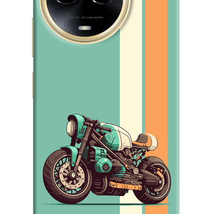 Striped Moto Drift Realme 11 5G/11X 5G/C67 Hard Case Back Cover by Casekaro
