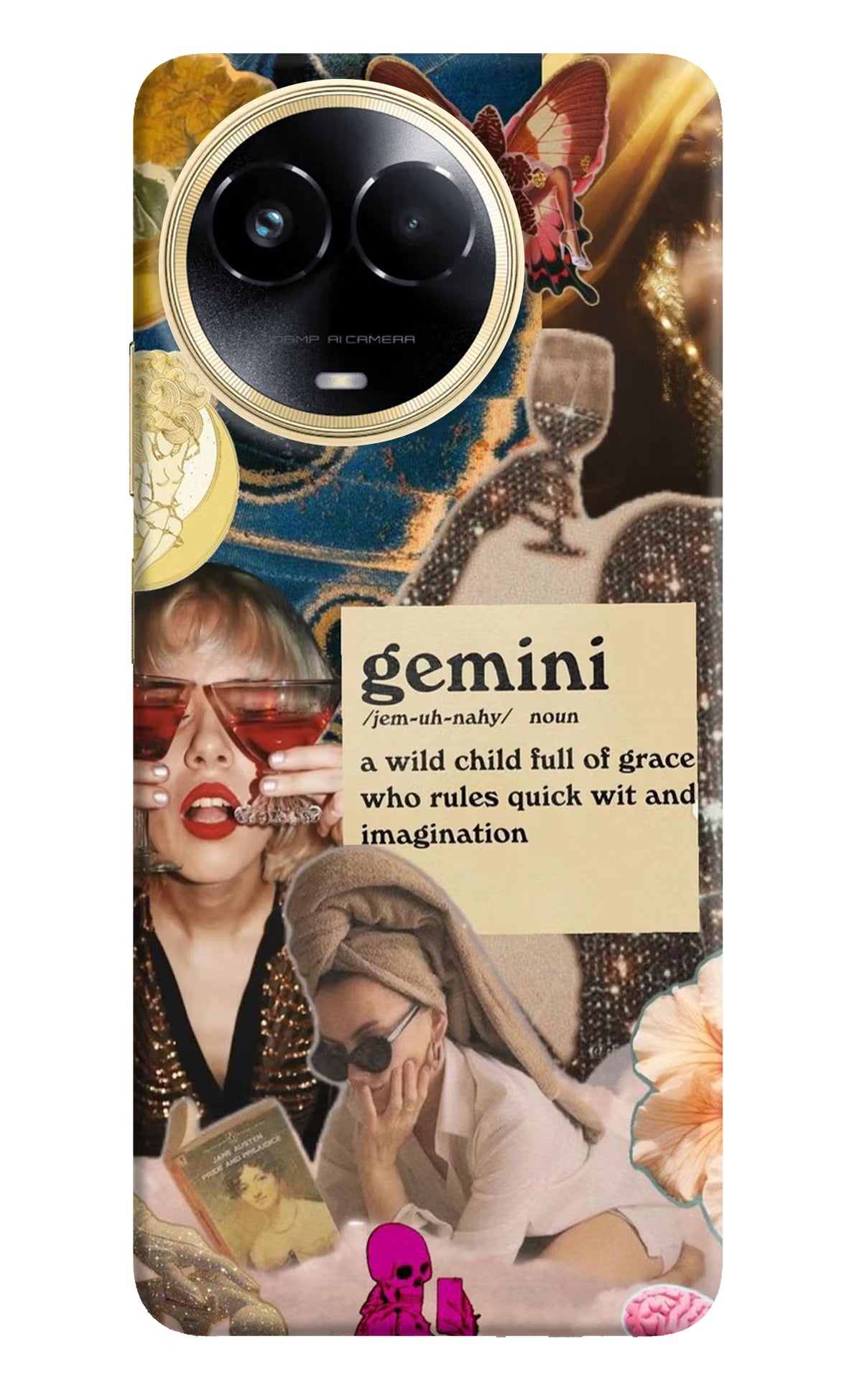 Gemini Zodiac Realme 11 5G/11X 5G/C67 Hard Case Back Cover by Casekaro