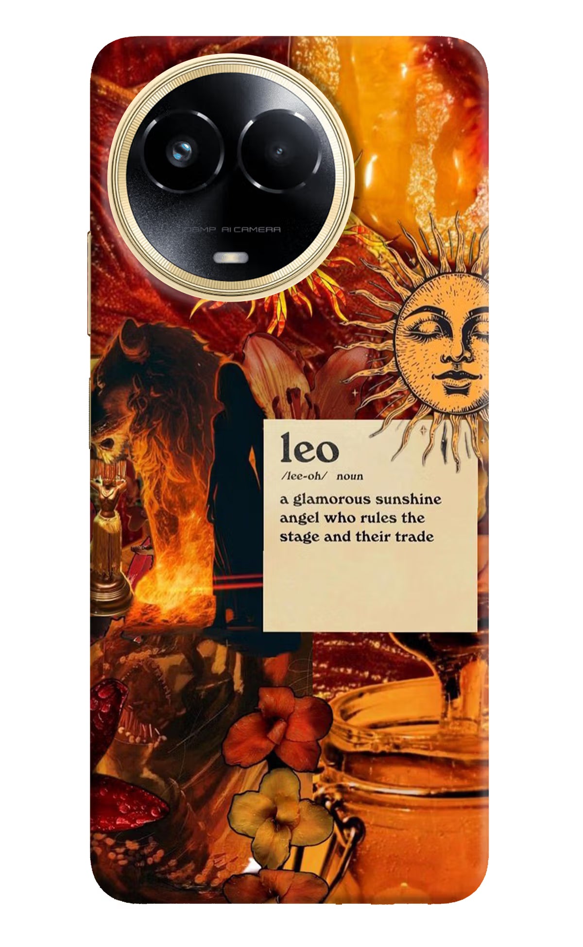 Leo Zodiac Realme 11 5G/11X 5G/C67 Hard Case Back Cover by Casekaro