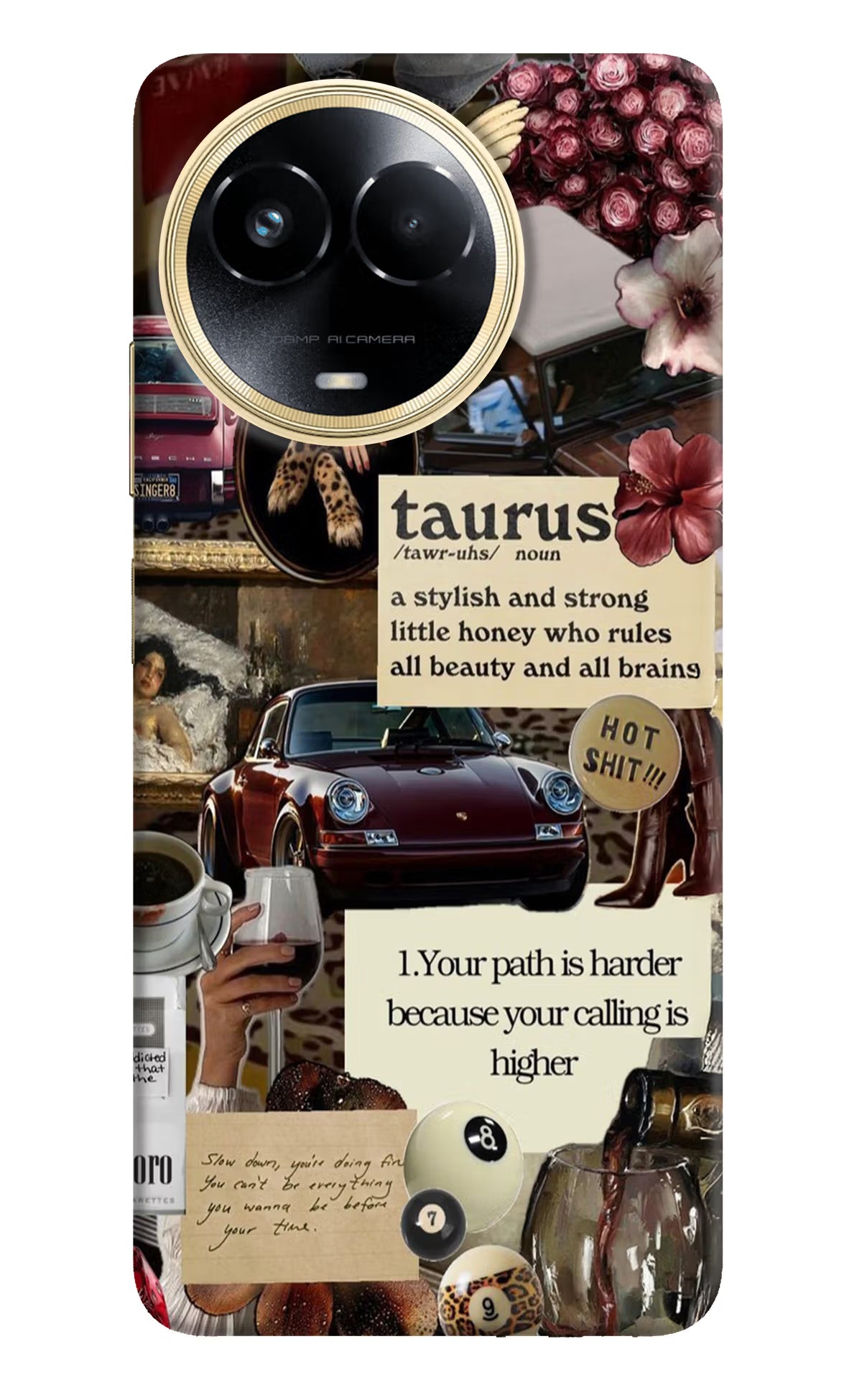 Taurus Zodiac Realme 11 5G/11X 5G/C67 Hard Case Back Cover by Casekaro