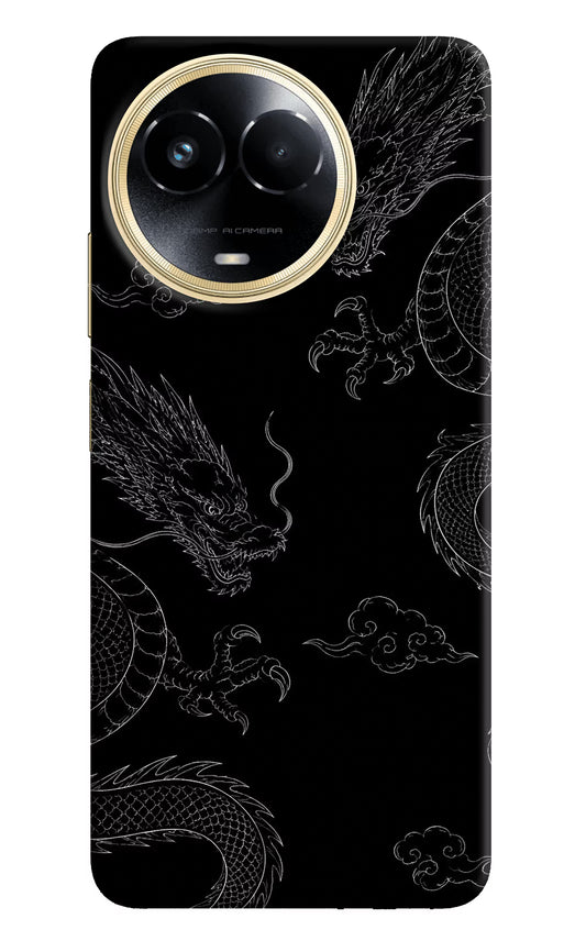 Twin Dragons Realme 11 5G/11X 5G/C67 Hard Case Back Cover by Casekaro