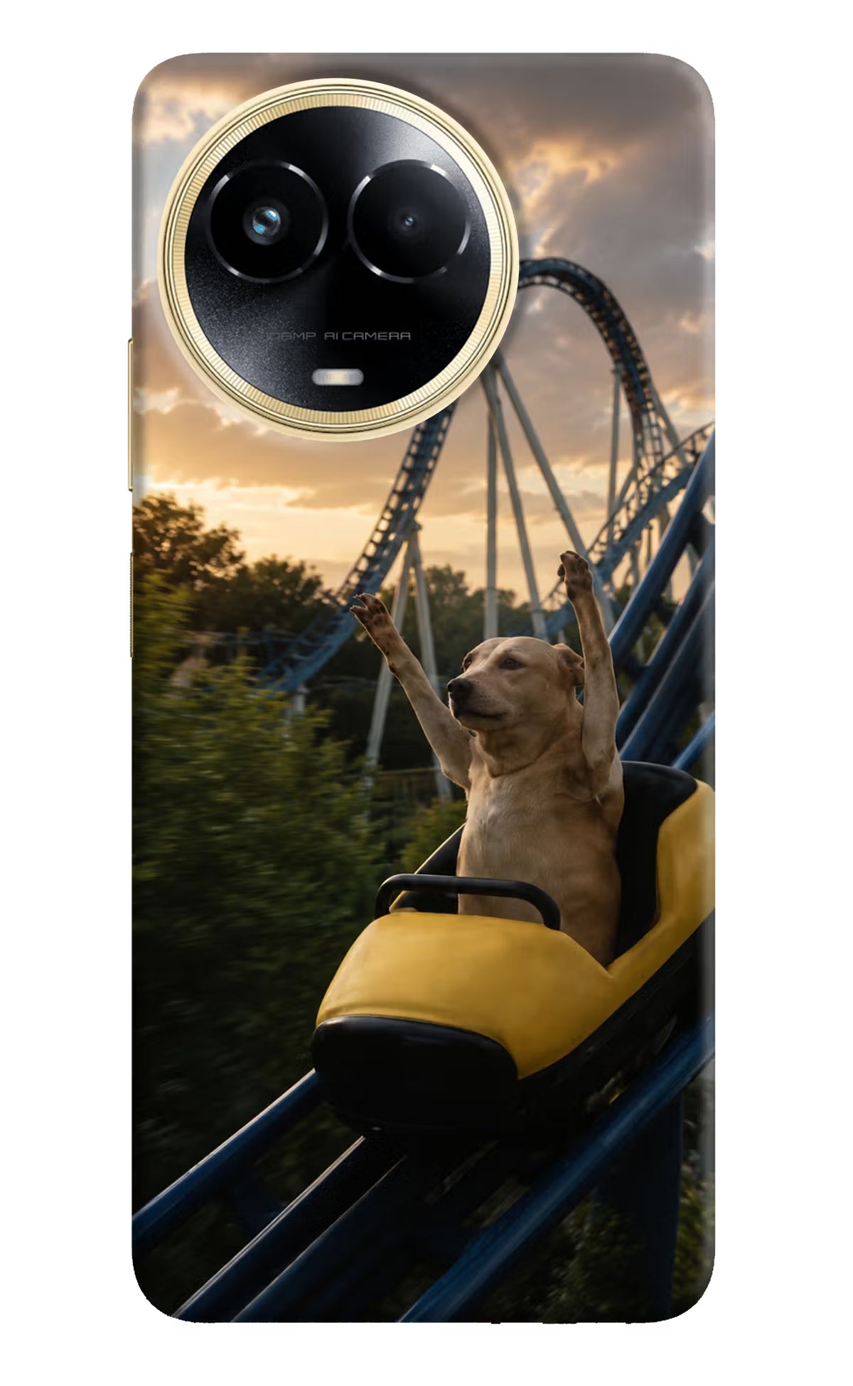 Rollercoaster Dog Realme 11 5G/11X 5G/C67 Back Cover