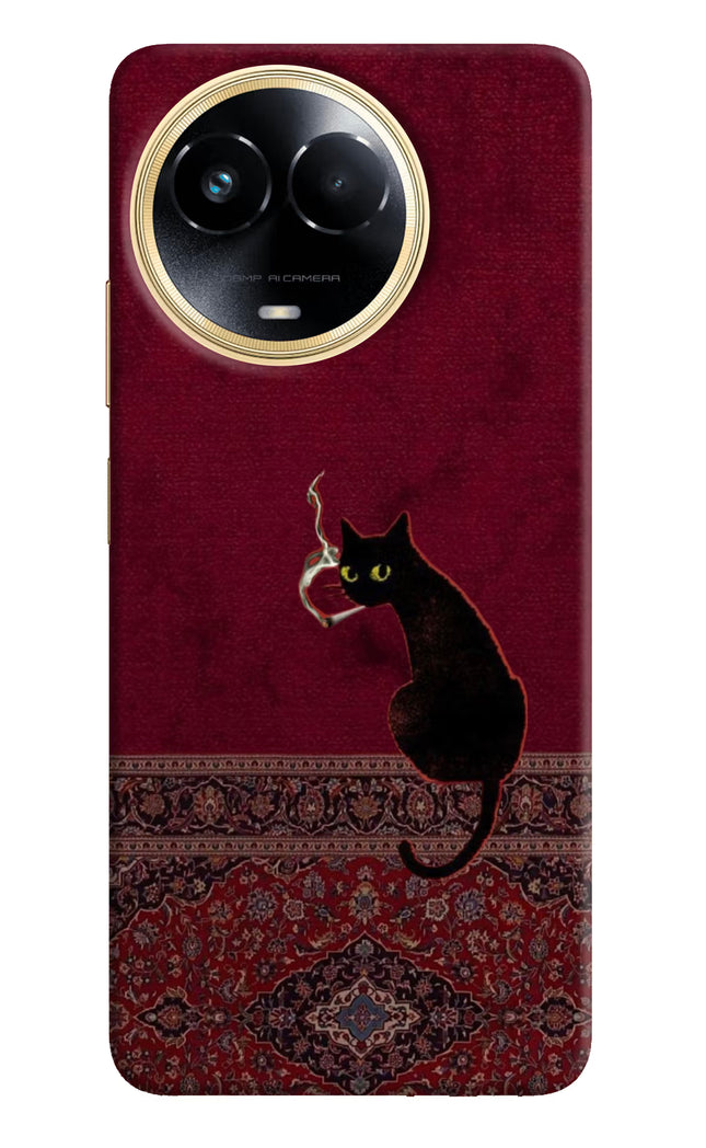 Midnight Cat Realme 11 5G/11X 5G/C67 Hard Case Back Cover by Casekaro