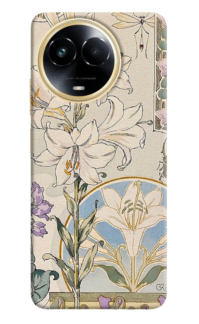 White Lily Realme 11 5G/11X 5G/C67 Hard Case Back Cover by Casekaro