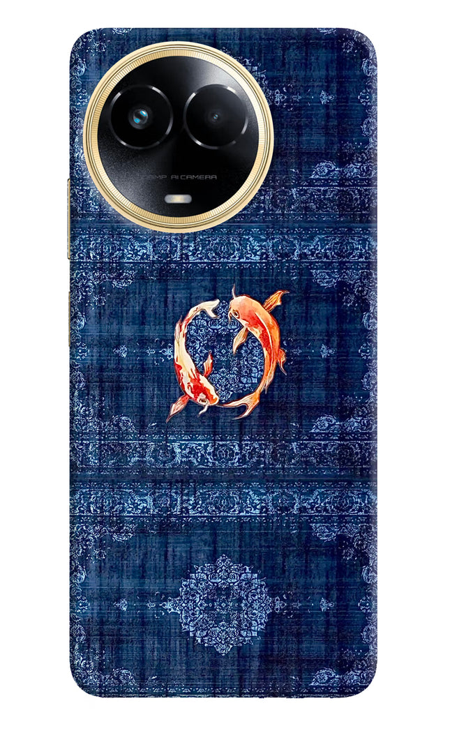 Koi Blue Realme 11 5G/11X 5G/C67 Hard Case Back Cover by Casekaro