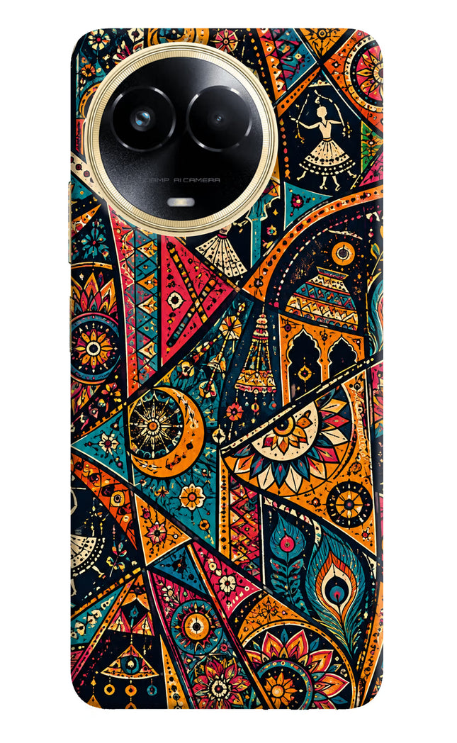 Folk Print Realme 11 5G/11X 5G/C67 Hard Case Back Cover by Casekaro