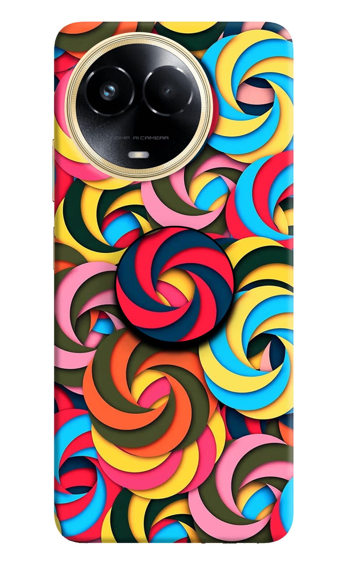 Spiral Pattern Realme 11 5G/11X 5G/C67 Pop Case by Casekaro