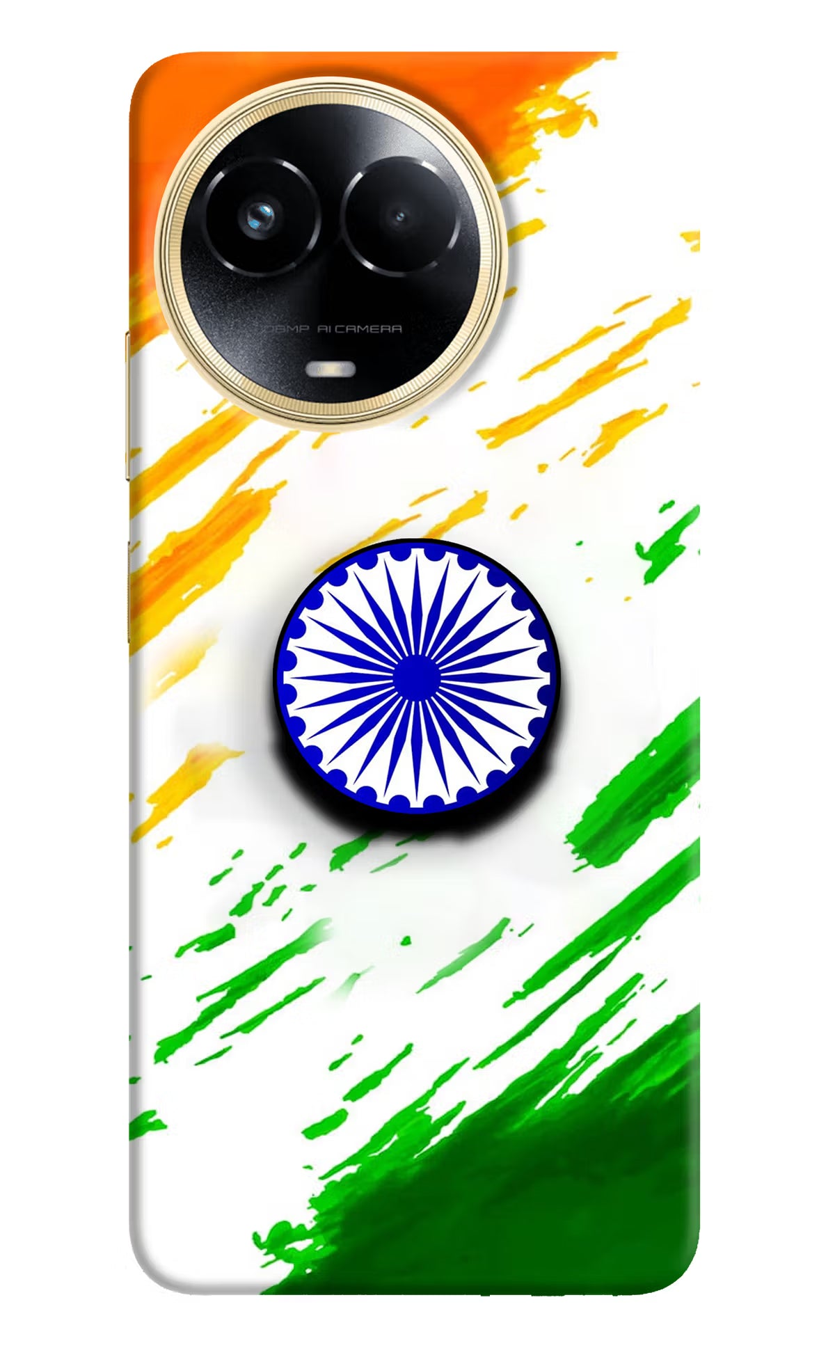 Indian Flag Ashoka Chakra Realme 11 5G/11X 5G/C67 Pop Case by Casekaro
