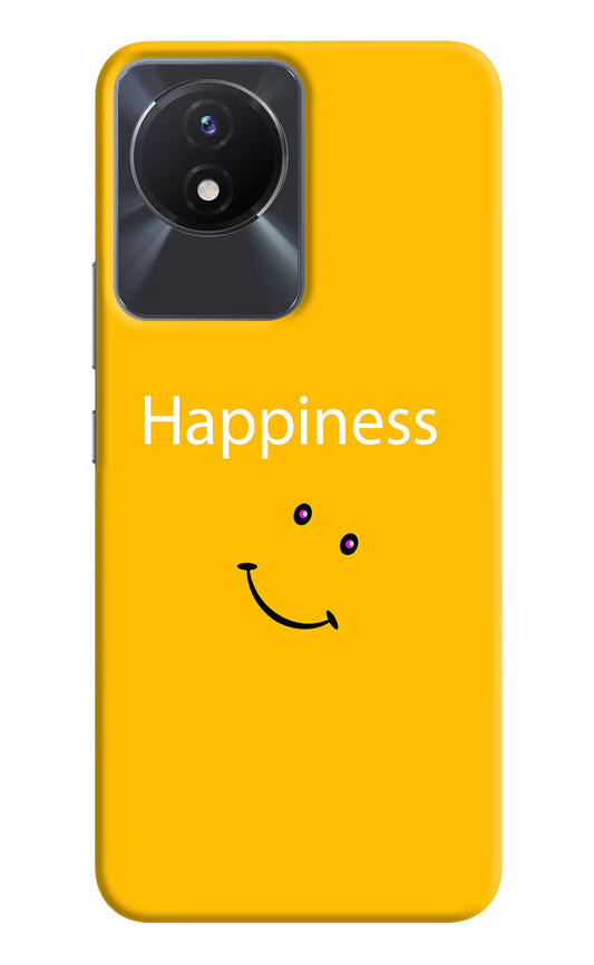 Happiness With Smiley Vivo Y02/Y02T Hard Case Back Cover by Casekaro