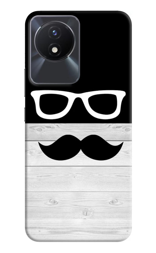 Mustache Vivo Y02/Y02T Hard Case Back Cover by Casekaro