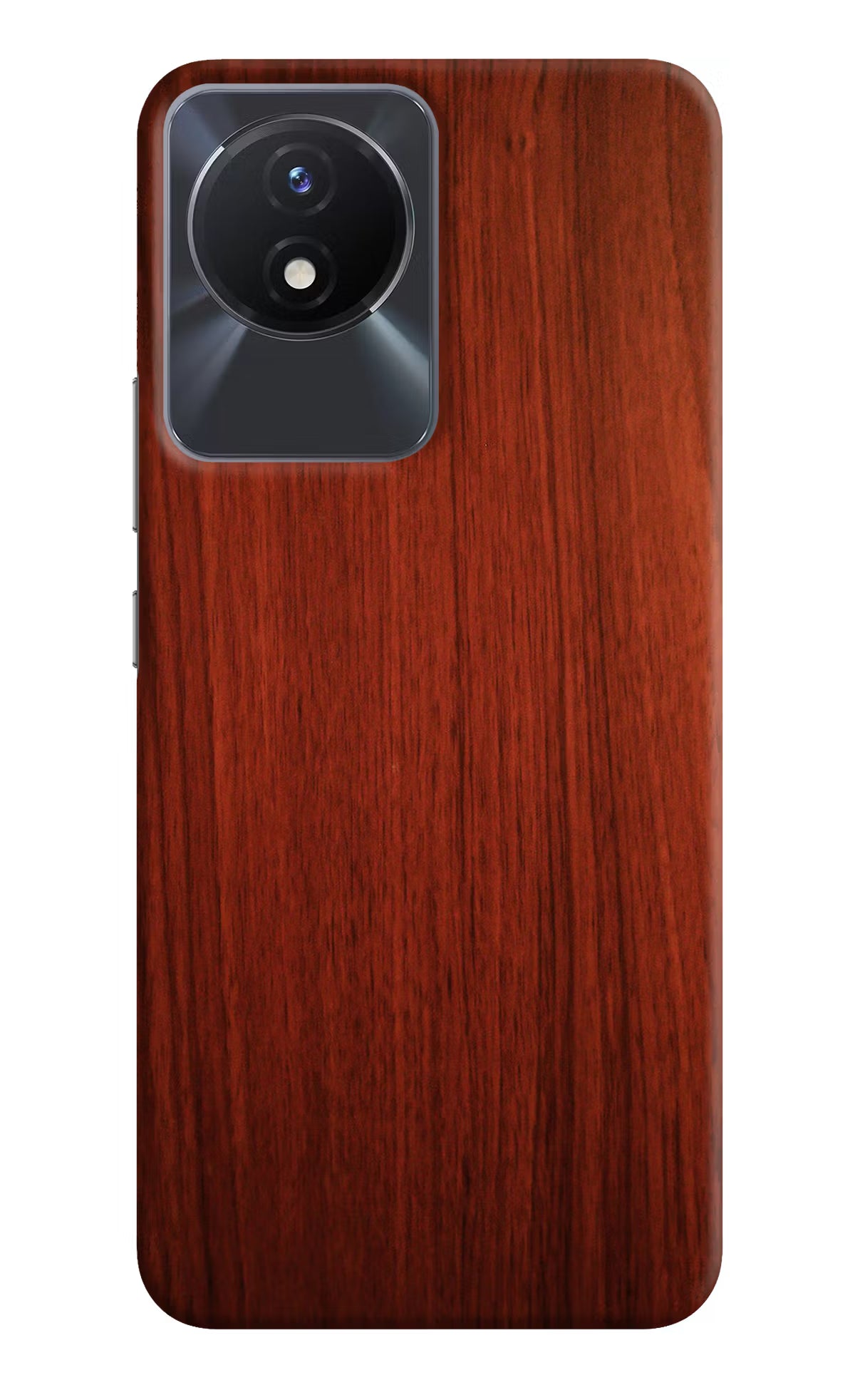 Wooden Plain Pattern Vivo Y02/Y02T Hard Case Back Cover by Casekaro