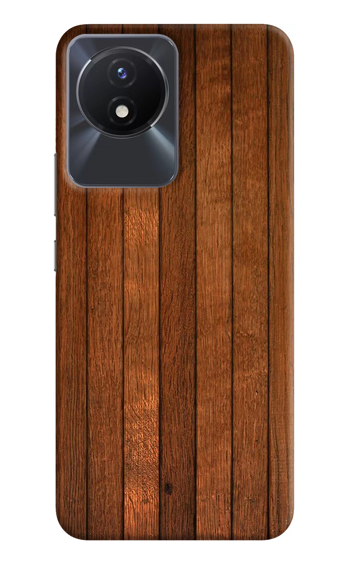 Wooden Artwork Bands Vivo Y02/Y02T Hard Case Back Cover by Casekaro