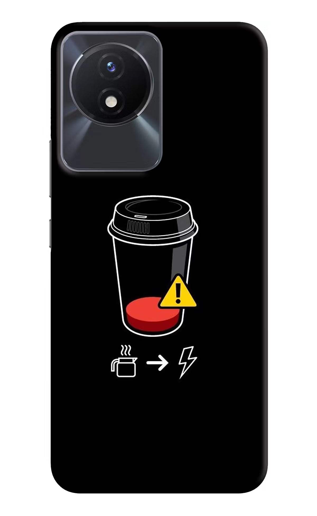 Coffee Vivo Y02/Y02T Hard Case Back Cover by Casekaro