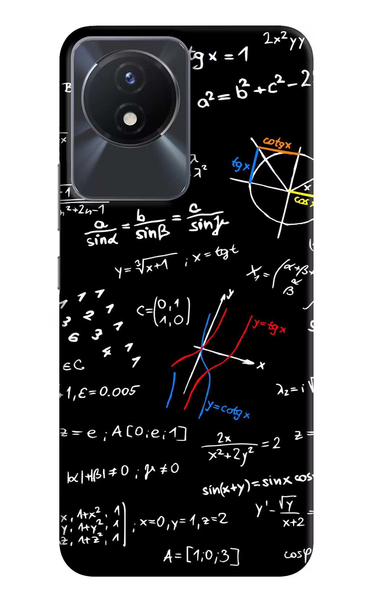 Mathematics Formula Vivo Y02/Y02T Hard Case Back Cover by Casekaro