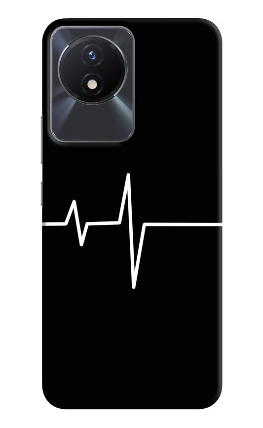 Heart Beats Vivo Y02/Y02T Hard Case Back Cover by Casekaro