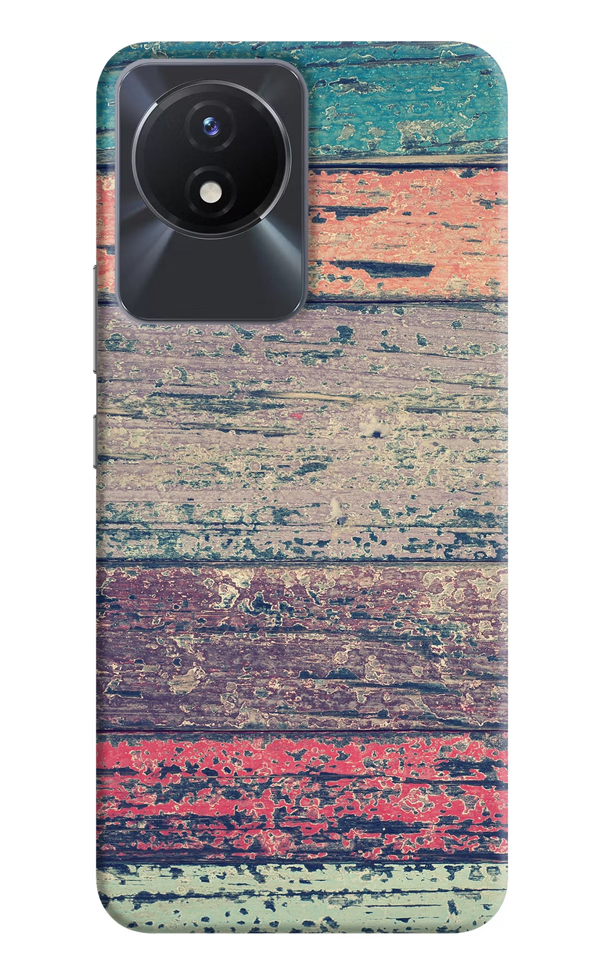 Colourful Wall Vivo Y02/Y02T Hard Case Back Cover by Casekaro
