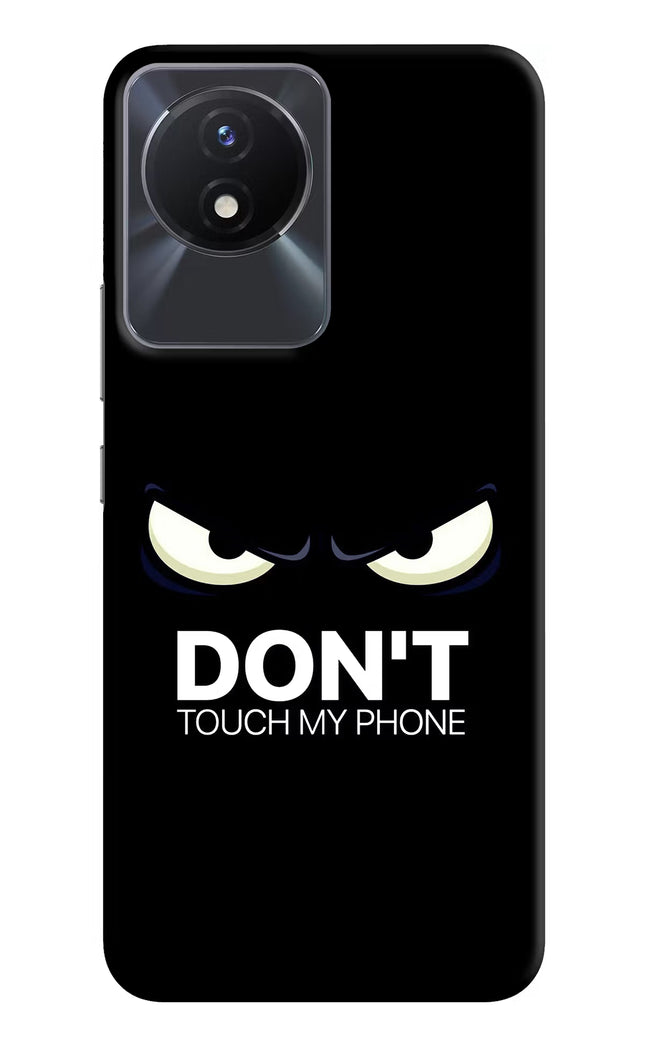 Don'T Touch My Phone Vivo Y02/Y02T Hard Case Back Cover by Casekaro