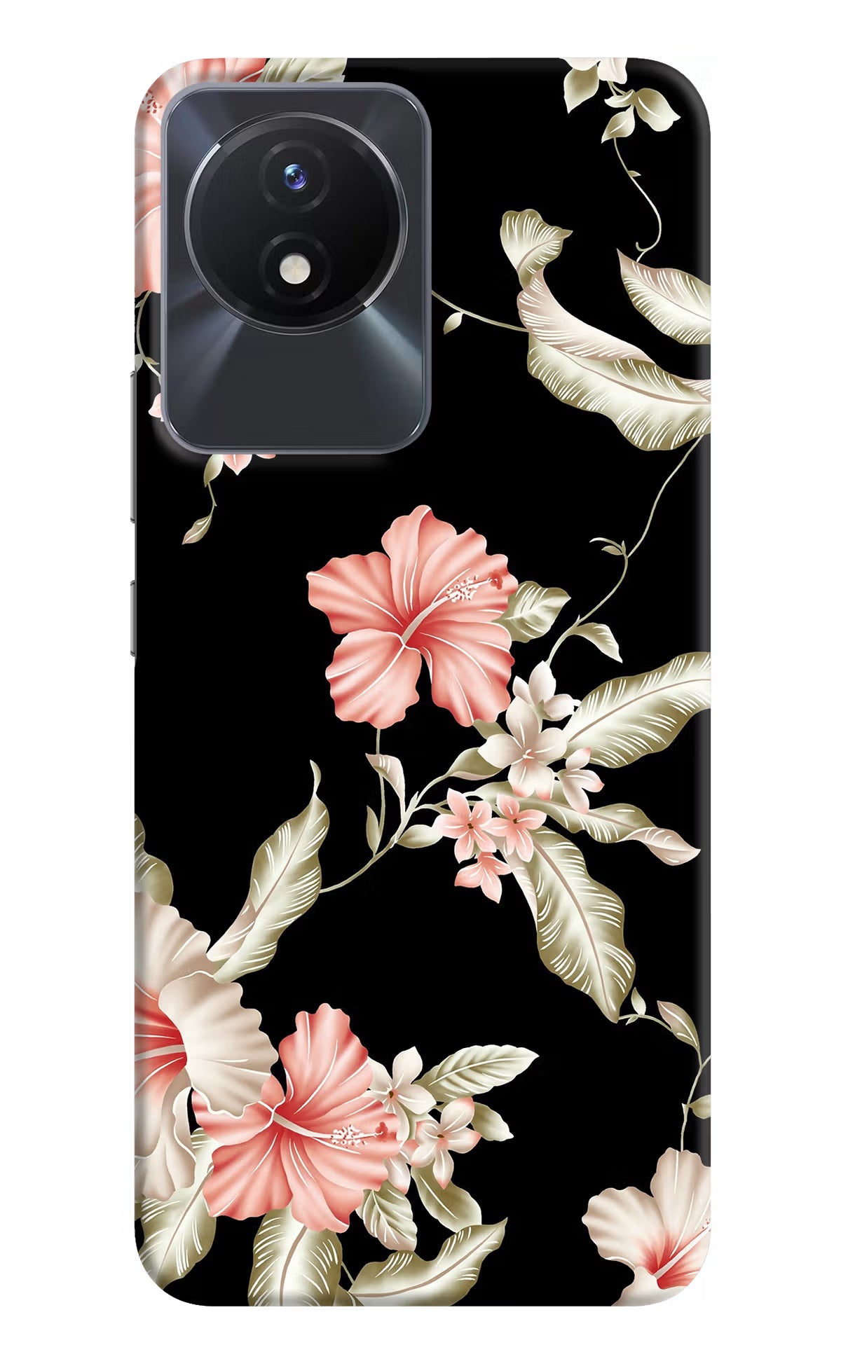 Flowers Vivo Y02/Y02T Hard Case Back Cover by Casekaro