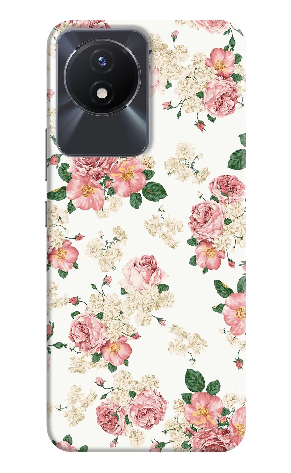 Flowers Vivo Y02/Y02T Hard Case Back Cover by Casekaro
