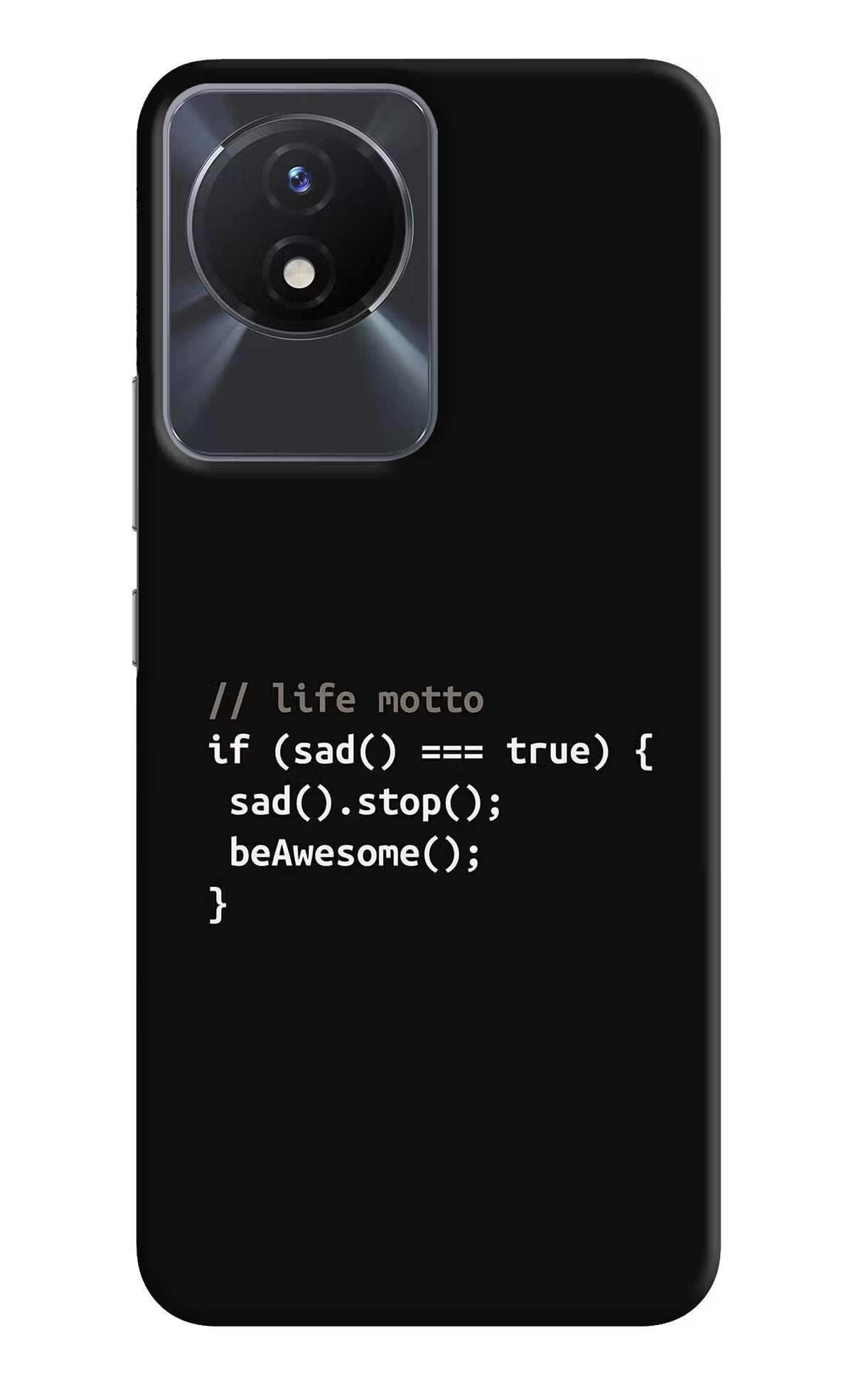 Life Motto Code Vivo Y02/Y02T Hard Case Back Cover by Casekaro